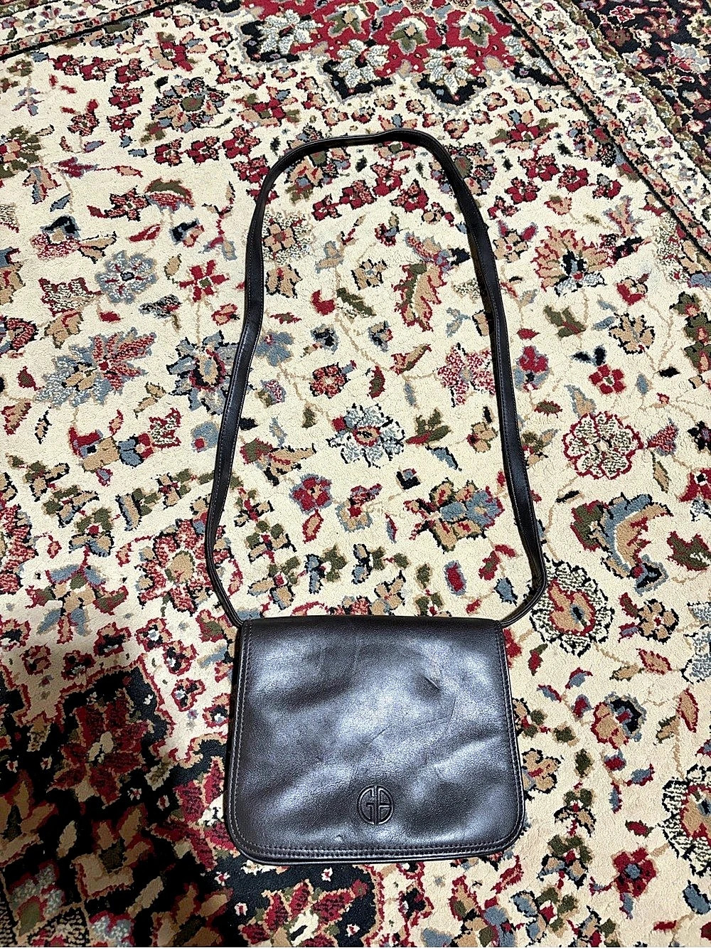 Gianni Bernini Crossbody Bag in dark brown